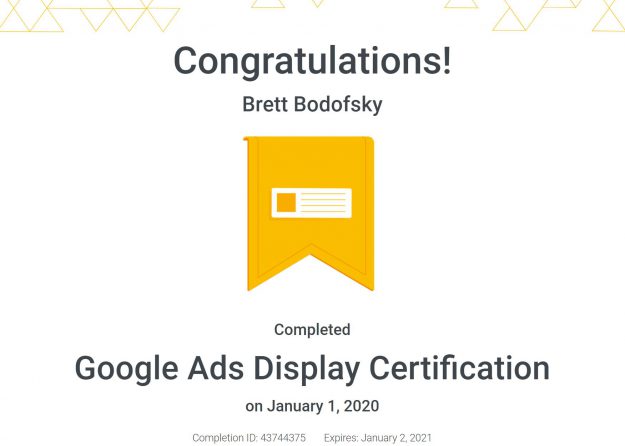 Google Ads Display Certification
