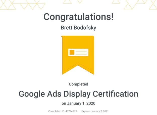 Google Ads Display Certification